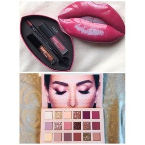 Huda Beauty Bundle!! New Nude Palette + Lip kit
